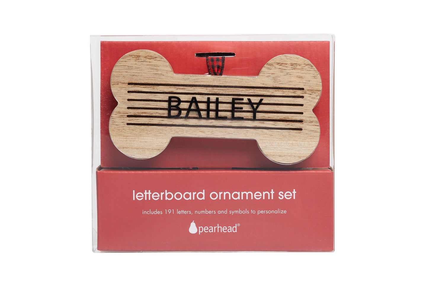 Christmas Wooden Bone Letterboard Pet Ornament