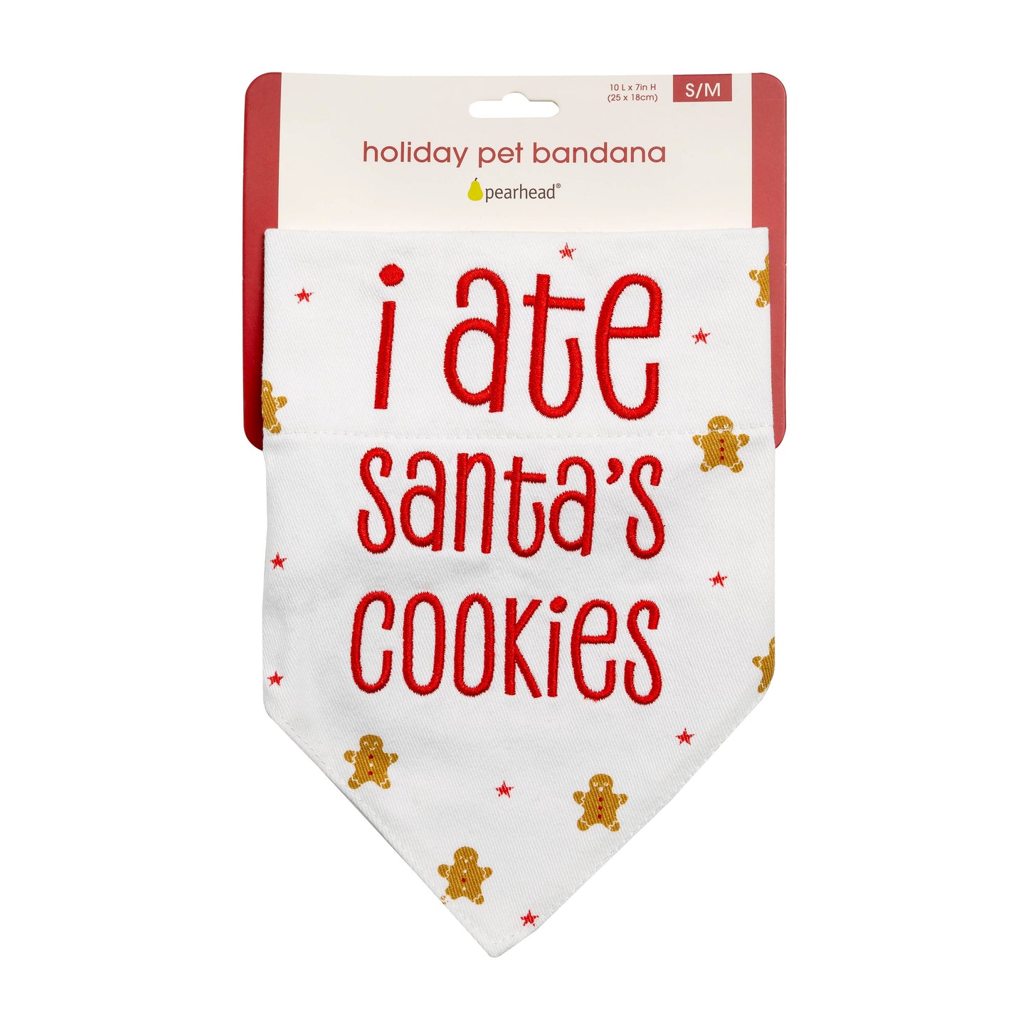 I Ate Santa's Cookies Christmas Dog Bandana, S/M