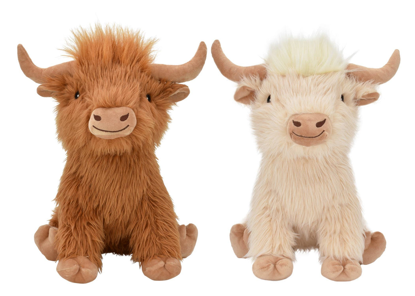 Highland Cow Plush Dog Toy | Soft Squeaky Cow Toy (1 per order)