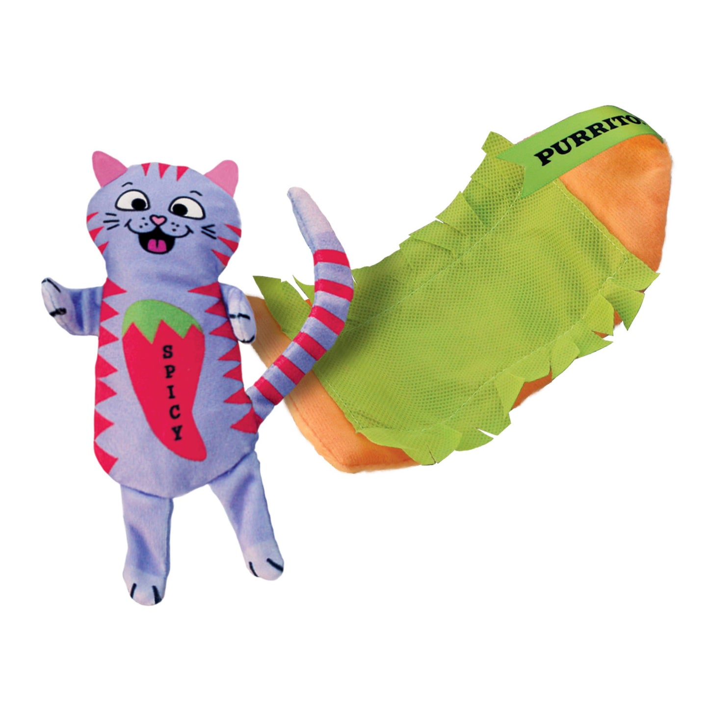 KONG® Pull-A-Partz Purrito Cat Toy | Interactive 2-in-1 Catnip & Crinkle Toy for Indoor Cats 🐱🌯