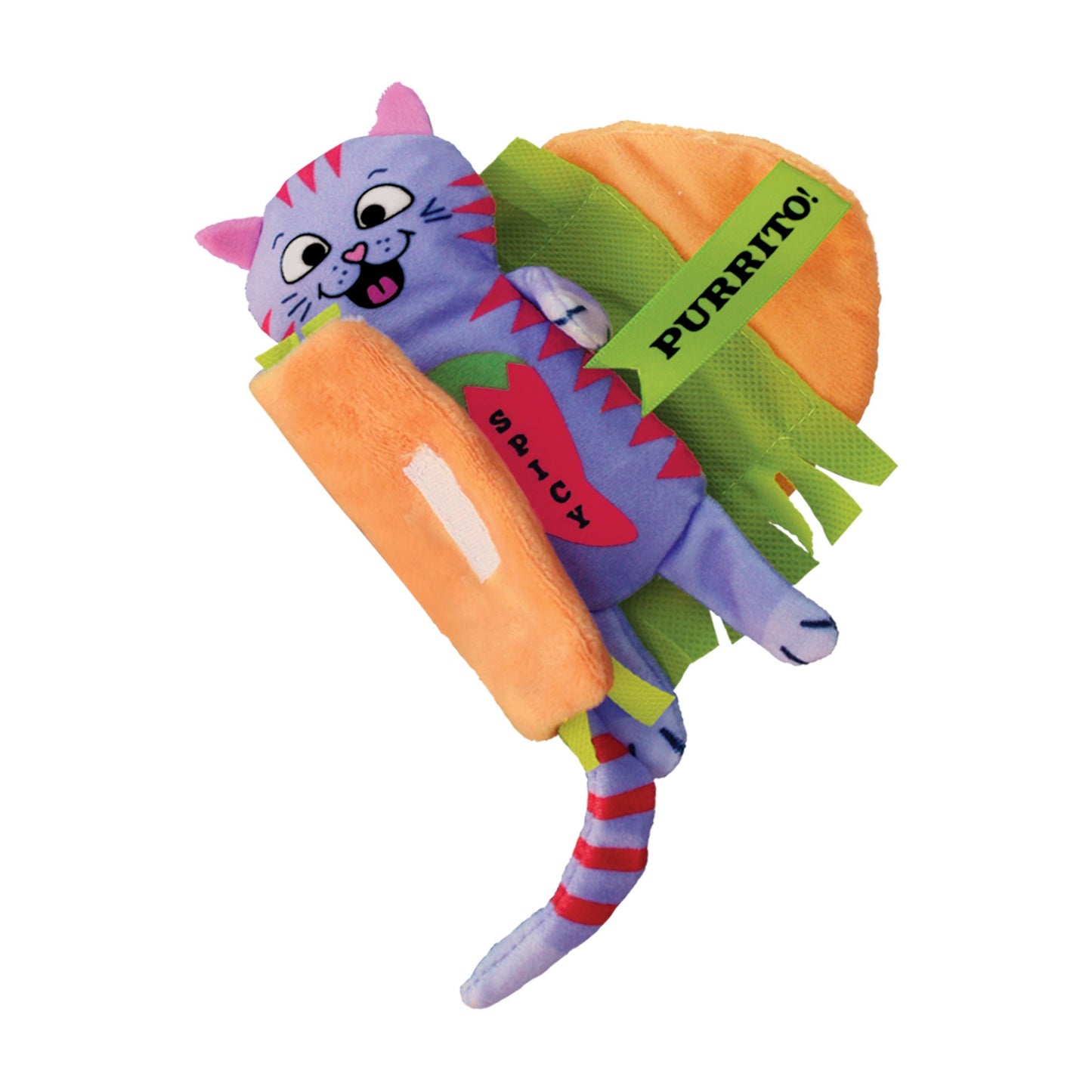 KONG® Pull-A-Partz Purrito Cat Toy | Interactive 2-in-1 Catnip & Crinkle Toy for Indoor Cats 🐱🌯