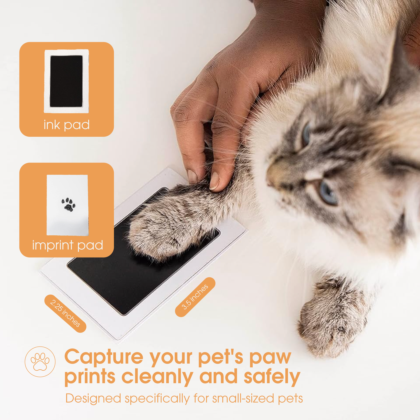 Pet Pawprints Clean - Touch Ink Pad for Dogs and Cats